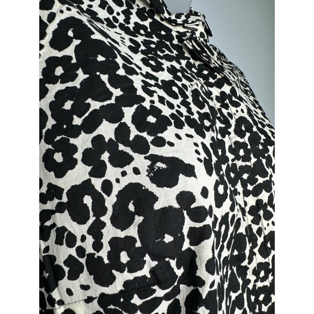 J.Crew The Perfect Shirt Cotton Long Sleeve Button Up SZ S Leopard Animal Print - Picture 9 of 9